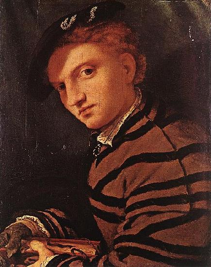 Lorenzo Lotto Young Man with Book China oil painting art